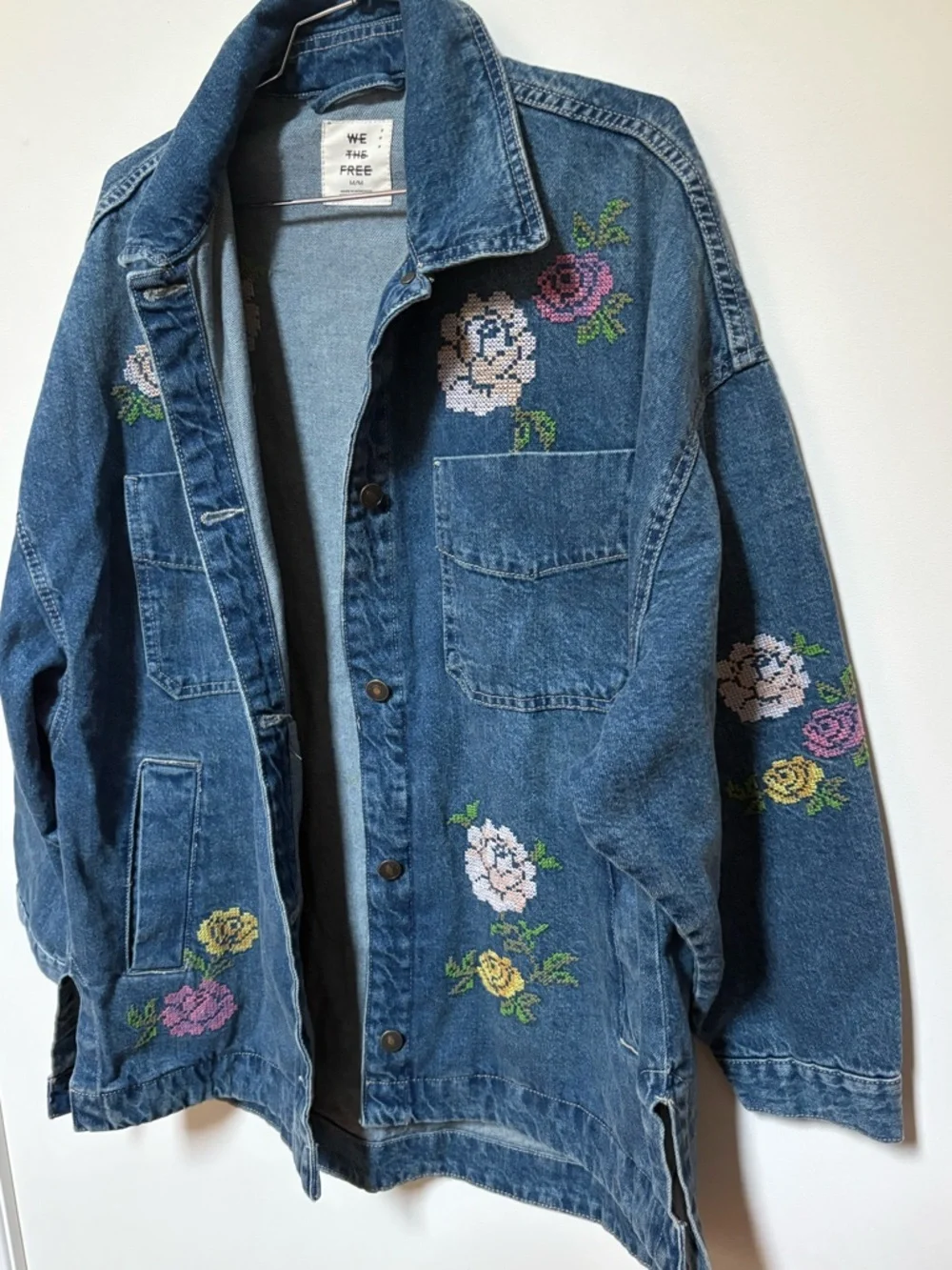 NWOT Free People We The Free Madison City Embroidered Jacket Size Medium